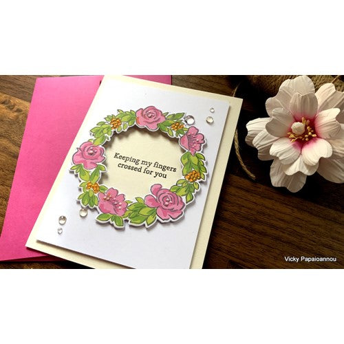 Simon Says Stamp! PinkFresh Studio RAINBOW FLORAL WASHI Clear Stamp Set 147322 | color-code:ALT04