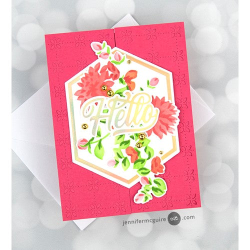 Simon Says Stamp! PinkFresh Studio NESTED HEXAGONS Hot Foil Plate 148222 | color-code:ALT02