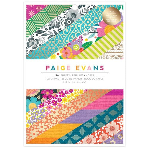 Simon Says Stamp! American Crafts Paige Evans SPLENDID 6 x 8 Paper Pad pe003771