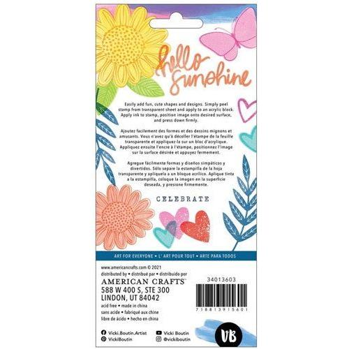 Simon Says Stamp! American Crafts Vicki Boutin SWEET RUSH Sunshine Clear Stamp Set vb013603