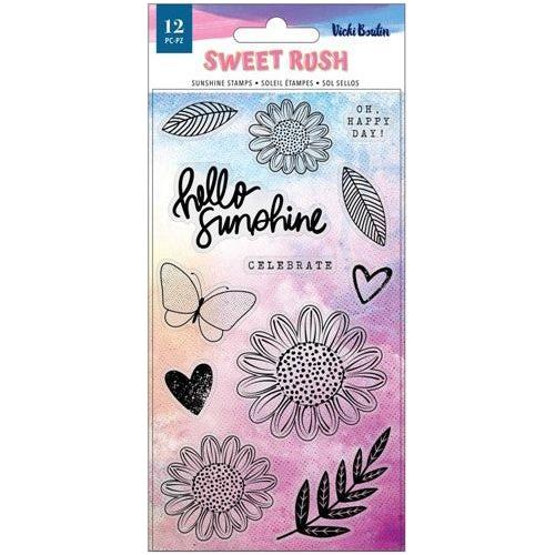 Simon Says Stamp! American Crafts Vicki Boutin SWEET RUSH Sunshine Clear Stamp Set vb013603
