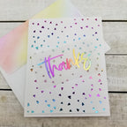Simon Says Stamp! Therm O Web Unity SENTIMENTS 1 Deco Foil Adhesive Transfers 5632