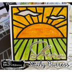 Simon Says Stamp! Brutus Monroe STAINED GLASS GARDEN Stencil bru8279*