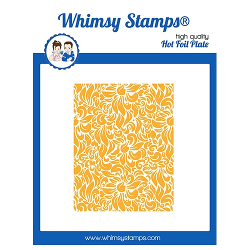 Simon Says Stamp! Whimsy Stamps FLORAL A2 Hot Foil Plate WSHFP04