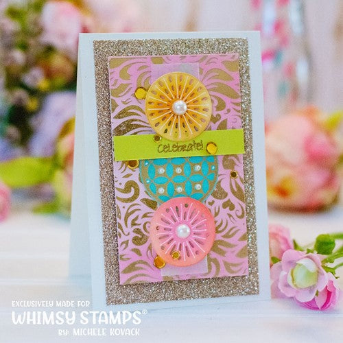 Simon Says Stamp! Whimsy Stamps FLORAL A2 Hot Foil Plate WSHFP04