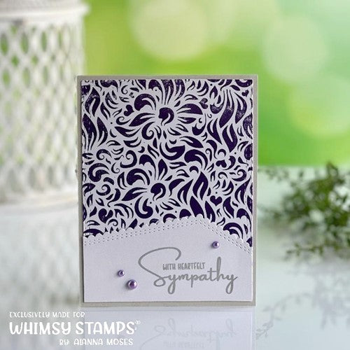 Simon Says Stamp! Whimsy Stamps FLORAL A2 Hot Foil Plate WSHFP04