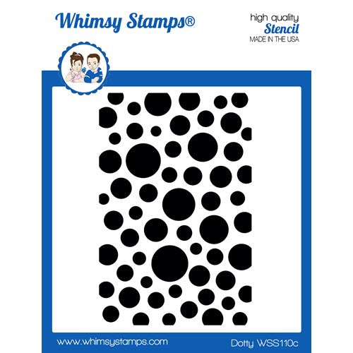Simon Says Stamp! Whimsy Stamps DOTTY Stencils WSS110c