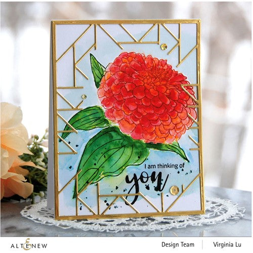 Simon Says Stamp! Altenew PAINT A FLOWER ZINNIA MAGELLAN ROSE Clear Stamps ALT6952*