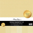 Simon Says Stamp! Paper Rose GOLD BASICS 1.0 12x12 Foil Paper Pack 25348