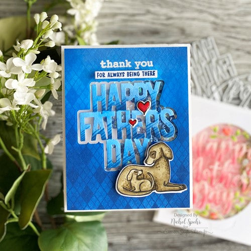 Simon Says Stamp! Hero Arts Fancy Dies HAPPY FATHER'S DAY DF054 | color-code:ALT2