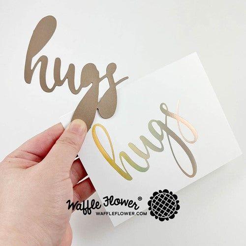 Simon Says Stamp! Waffle Flower OVERSIZED HUGS Hot Foil Plate 421039