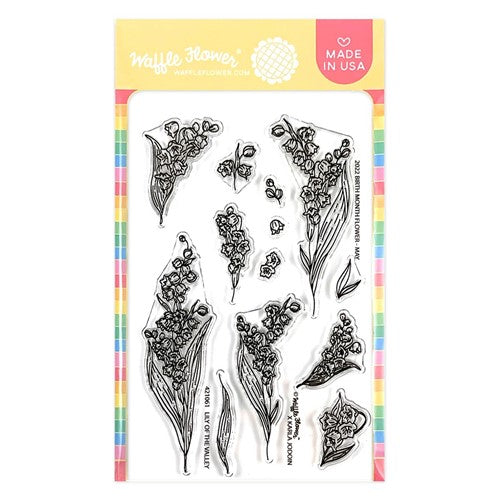 Simon Says Stamp! Waffle Flower LILY OF THE VALLEY May Birth Flower Clear Stamps 421061*