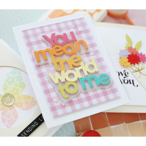 Simon Says Stamp! Simon Says Stamp YOU MEAN THE WORLD TO ME Wafer Dies sssd112622 | color-code:ALT00