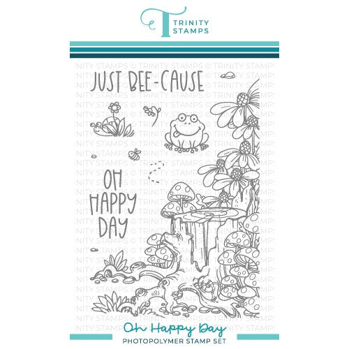 Simon Says Stamp! Trinity Stamps OH HAPPY DAY Clear Stamp Set tps-174