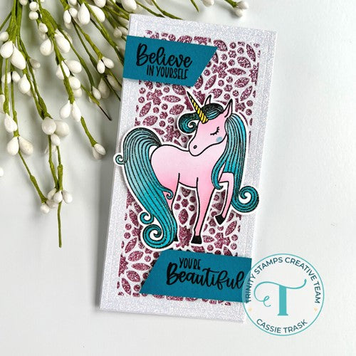 Simon Says Stamp! Trinity Stamps MAJESTIC UNICORN Clear Stamp Set tps-178