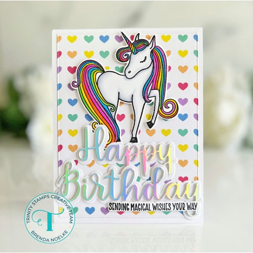 Simon Says Stamp! Trinity Stamps MAJESTIC UNICORN Clear Stamp Set tps-178 | color-code:ALT5