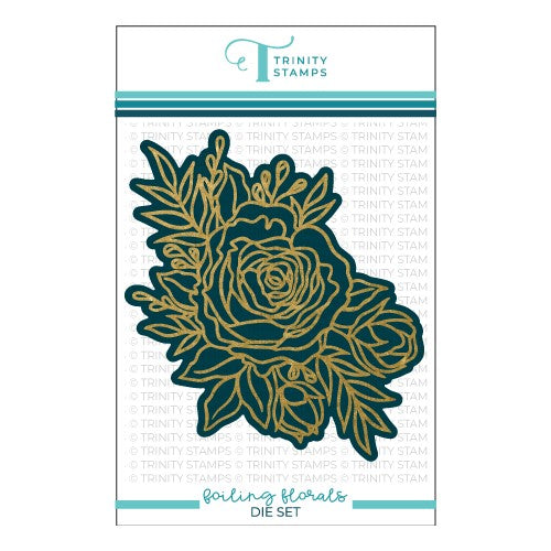 Simon Says Stamp! Trinity Stamps FOILING FLORALS Foil And Cut Hotfoil Die tmd-124