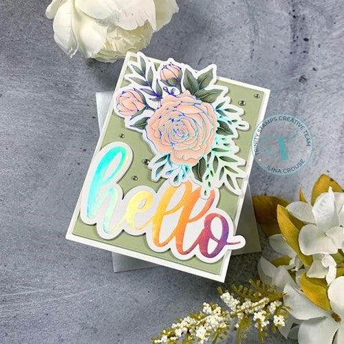 Simon Says Stamp! Trinity Stamps FOILING FLORALS Foil And Cut Hotfoil Die tmd-124 | color-code:ALT4