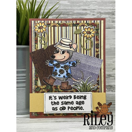 Simon Says Stamp! Riley and Company Funny Bones IT'S WEIRD Cling Rubber Stamp RWD-1023