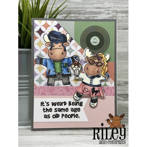 Simon Says Stamp! Riley and Company Funny Bones IT'S WEIRD Cling Rubber Stamp RWD-1023