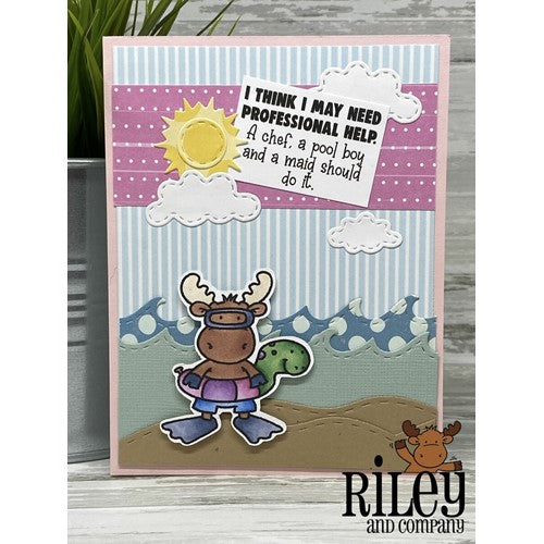 Simon Says Stamp! Riley and Company Funny Bones I NEED PROFESSIONAL HELP Cling Rubber Stamp RWD-1021