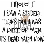 Simon Says Stamp! Riley and Company Funny Bones DEADLY PIECE OF YARN Cling Rubber Stamp RWD-1008