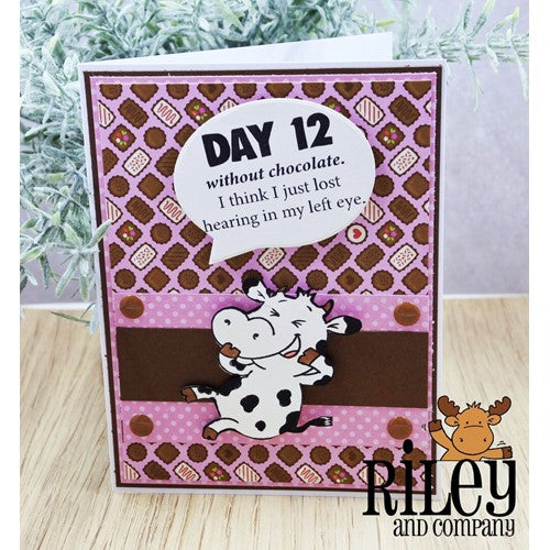 Simon Says Stamp! Riley and Company Funny Bones DAY 12 Cling Rubber Stamp RWD-1013