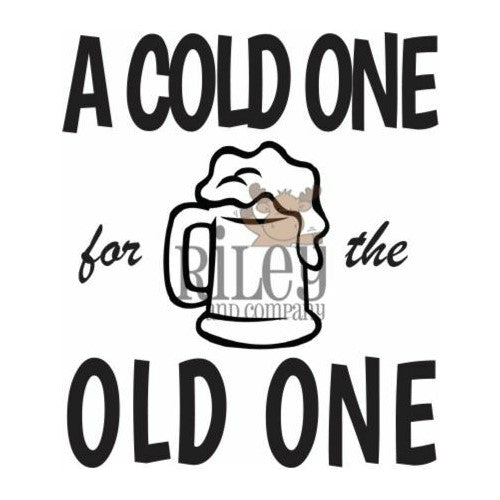 Riley & Co A Cold One Cling Stamp