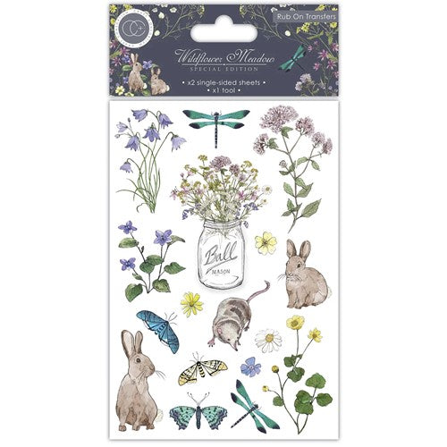 Simon Says Stamp! Craft Consortium WILDFLOWER MEADOW Rub On Sheets CCRUBT002
