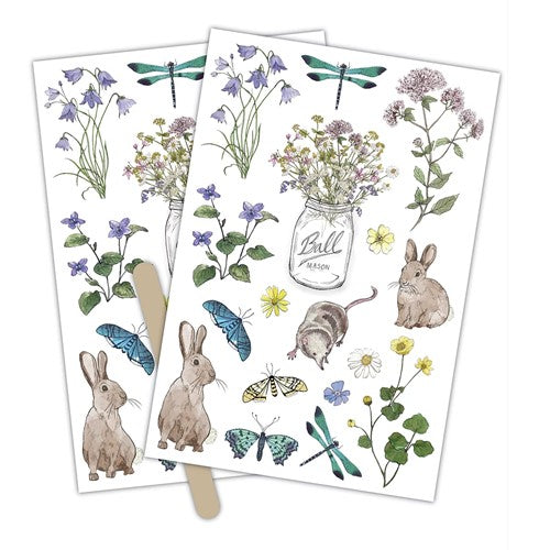 Simon Says Stamp! Craft Consortium WILDFLOWER MEADOW Rub On Sheets CCRUBT002