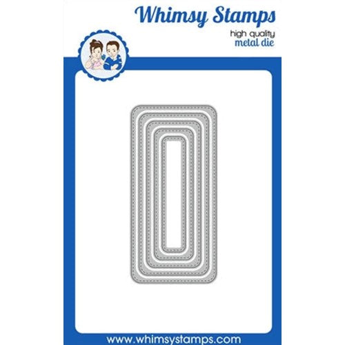 Simon Says Stamp! Whimsy Stamps MINI SLIM ROUNDED STITCH Dies WSD300a