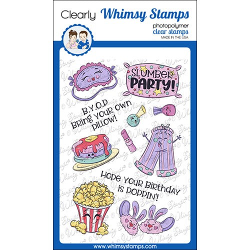 Simon Says Stamp! Whimsy Stamps SLUMBER PARTY Clear Stamps KHB195a*