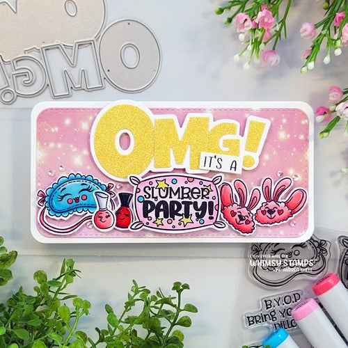 Simon Says Stamp! Whimsy Stamps SLUMBER PARTY Clear Stamps KHB195a*