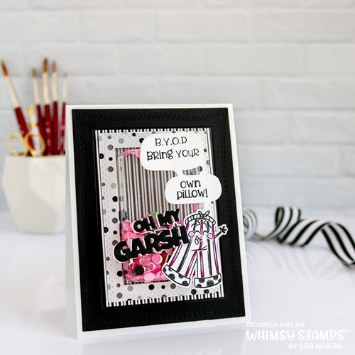 Simon Says Stamp! Whimsy Stamps SLUMBER PARTY Clear Stamps KHB195a*