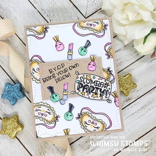 Simon Says Stamp! Whimsy Stamps SLUMBER PARTY Clear Stamps KHB195a*