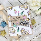 Simon Says Stamp! Whimsy Stamps SLUMBER PARTY Clear Stamps KHB195a*