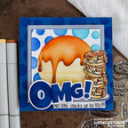 Simon Says Stamp! Whimsy Stamps OMGEE WORD AND SHADOW Dies WSD301a