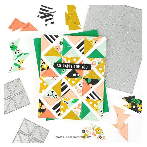 Simon Says Stamp! Concord & 9th PINWHEEL QUILT TOP Dies 11350