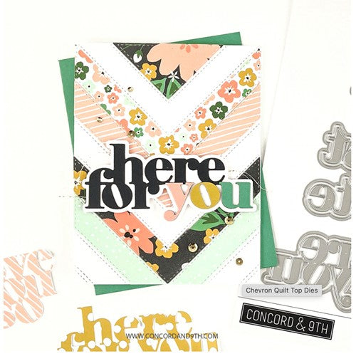 Simon Says Stamp! Concord & 9th CHEVRON QUILT TOP Dies 11352