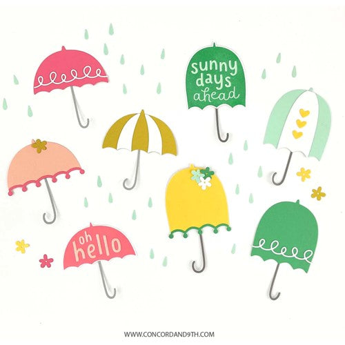 Simon Says Stamp! Concord & 9th RAIN OR SHINE Clear Stamps 11359*