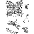 Simon Says Stamp! Creative Expressions DOODLE BUTTERFLY Clear Stamps umsdb103*