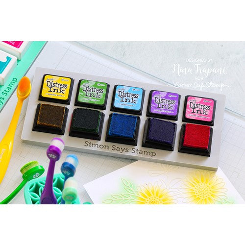 Simon Says Stamp! Simon Says Stamp Flannel Gray INK CUBE HOLDER and Mesh Storage st0076 | color-code:ALT01