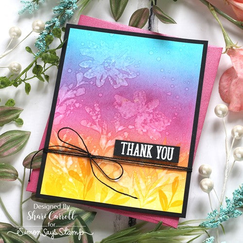 Simon Says Stamp! Simon Says Clear Stamps BRUSHED FLOWERS sss202392c | color-code:ALT1