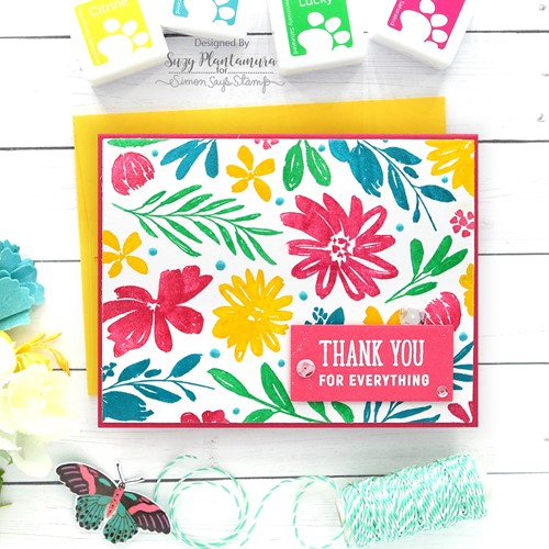 Simon Says Stamp! Simon Says Clear Stamps BRUSHED FLOWERS sss202392c | color-code:ALT2