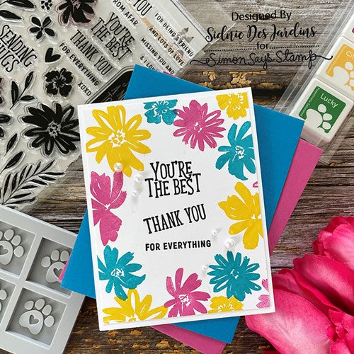 Simon Says Stamp! Simon Says Clear Stamps BRUSHED FLOWERS sss202392c | color-code:ALT7