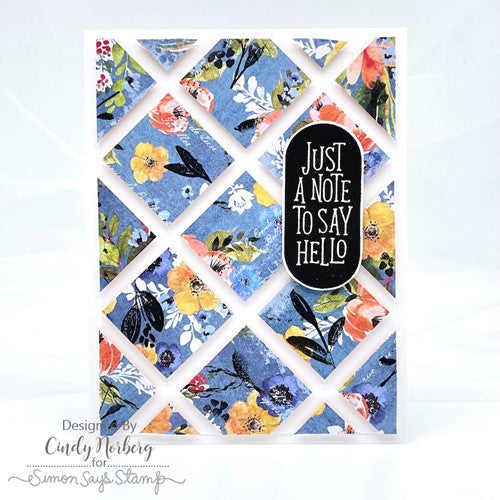 Simon Says Stamp! Simon Says Clear Stamps BRUSHED FLOWERS sss202392c