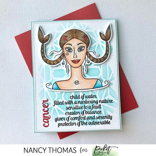 Simon Says Stamp! Picket Fence Studios RETRO BURST 6 x 6 Stencil sc297*