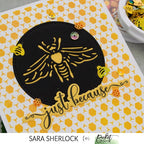 Simon Says Stamp! Picket Fence Studios HEXAGON RANDOMNESS 6 x 6 Stencil sc299*