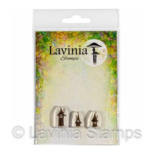 Simon Says Stamp! Lavinia Stamps SMALL PIXY HOUSES Clear Stamps LAV734