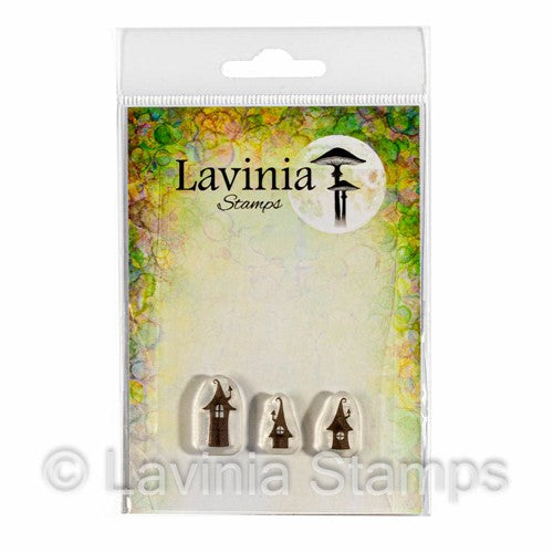 Simon Says Stamp! Lavinia Stamps SMALL PIXY HOUSES Clear Stamps LAV734